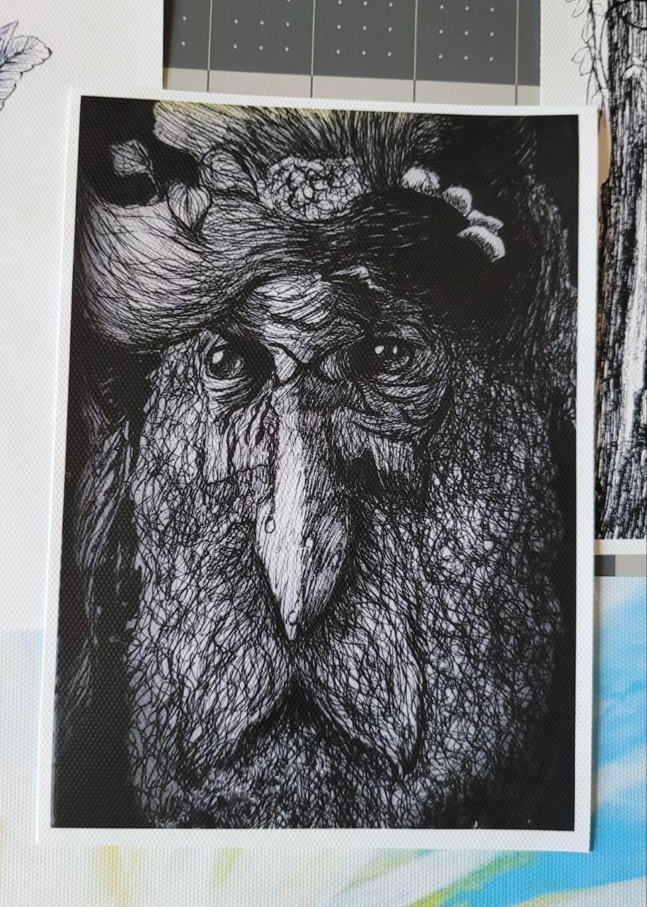 Treebeard Art Print | Lord of the rings ent illustration | Fangorn Forest Wall art | Fantasy book decor | Tolkien inspired Drawing