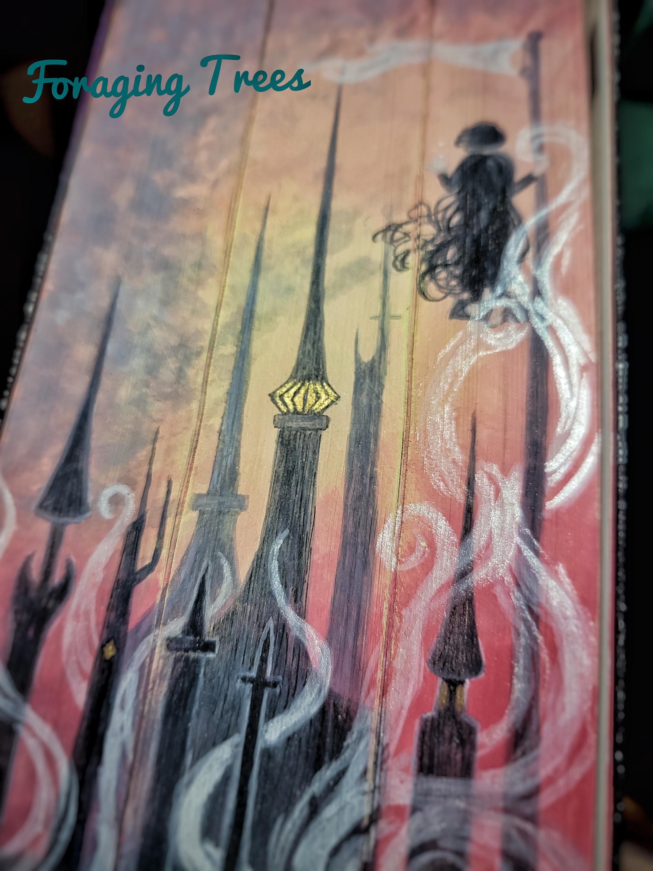 Mistborn Trilogy Fore edge painting, Mistborn Trilogy Era 1 by Brandon Sanderson
