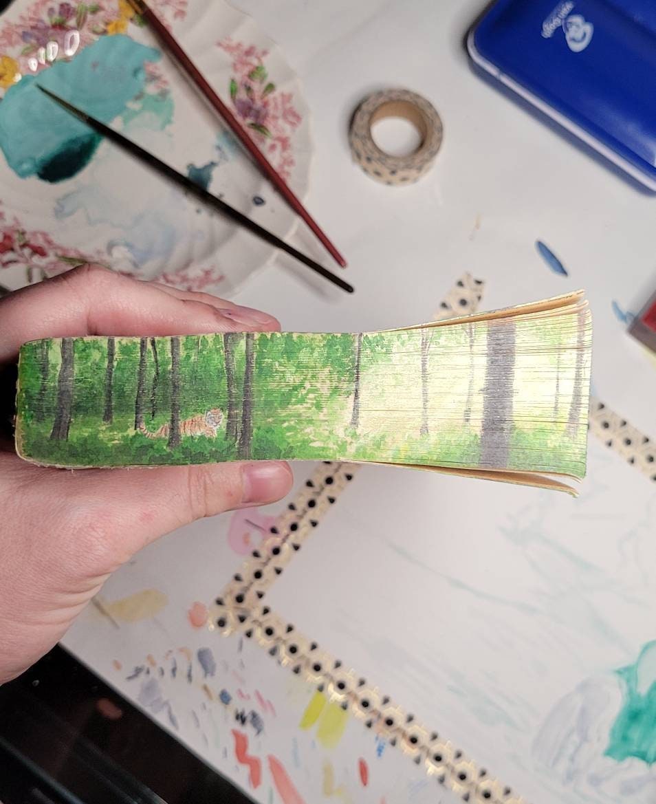 The Jungle Book Fore Edge Painting - Barnes and Noble Classic Book Artwork