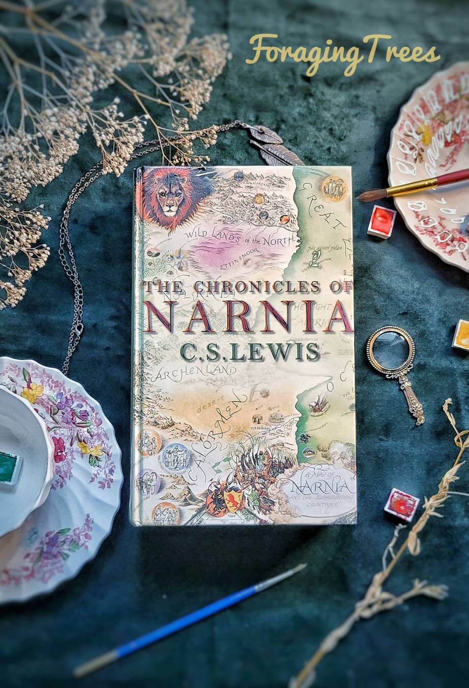 The Chronicles of Narnia Fore Edge Book Painting by C.S. Lewis *made to order*