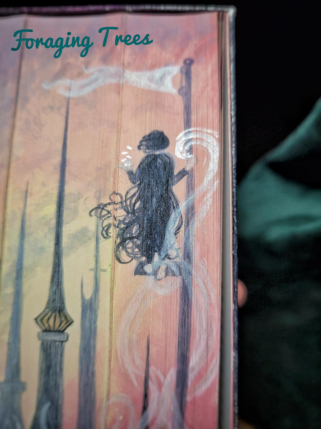Mistborn Trilogy Fore edge painting, Mistborn Trilogy Era 1 by Brandon Sanderson