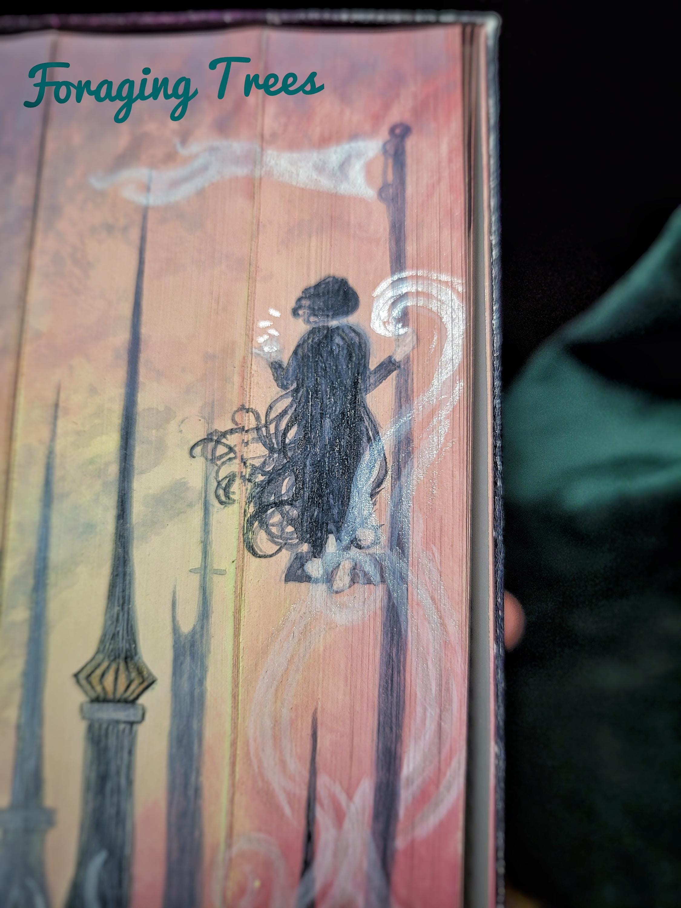 Mistborn Trilogy Fore edge painting, Mistborn Trilogy Era 1 by Brandon Sanderson