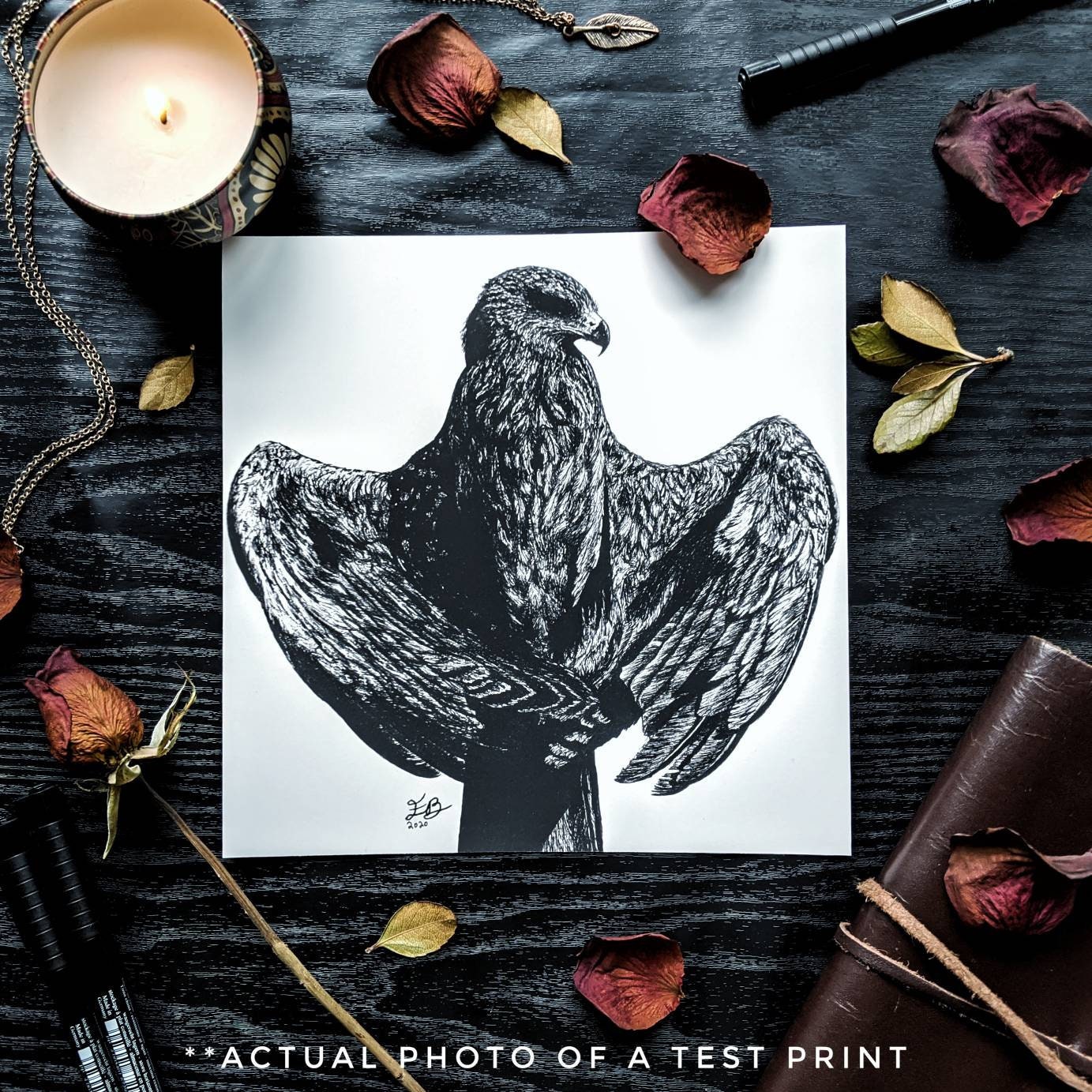 Flying Eagle Print Eagle ink drawing, Isaiah 40:31 drawing, they shall mount up with wings as eagles