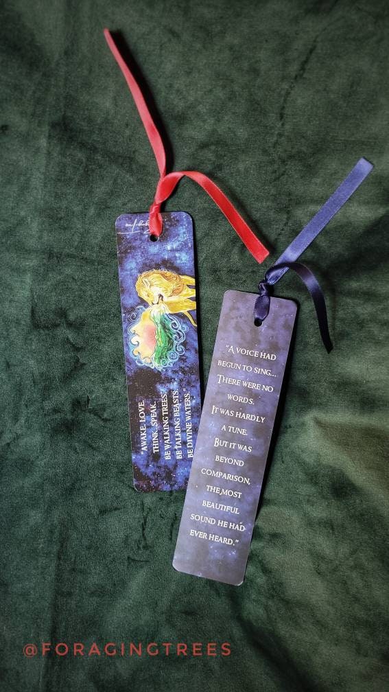 The Chronicles of Narnia bookmark, Narnia bookmark, Aslan's Creation Song Watercolor bookmark, aslan bookmark