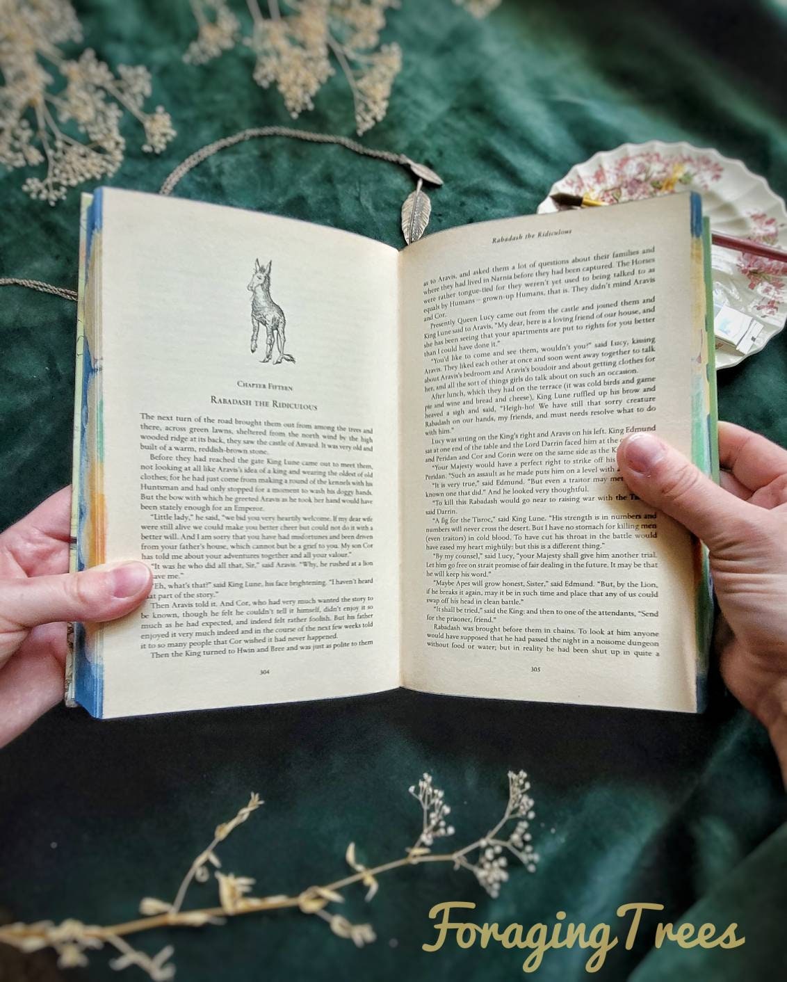 The Chronicles of Narnia Fore Edge Book Painting by C.S. Lewis *made to order*