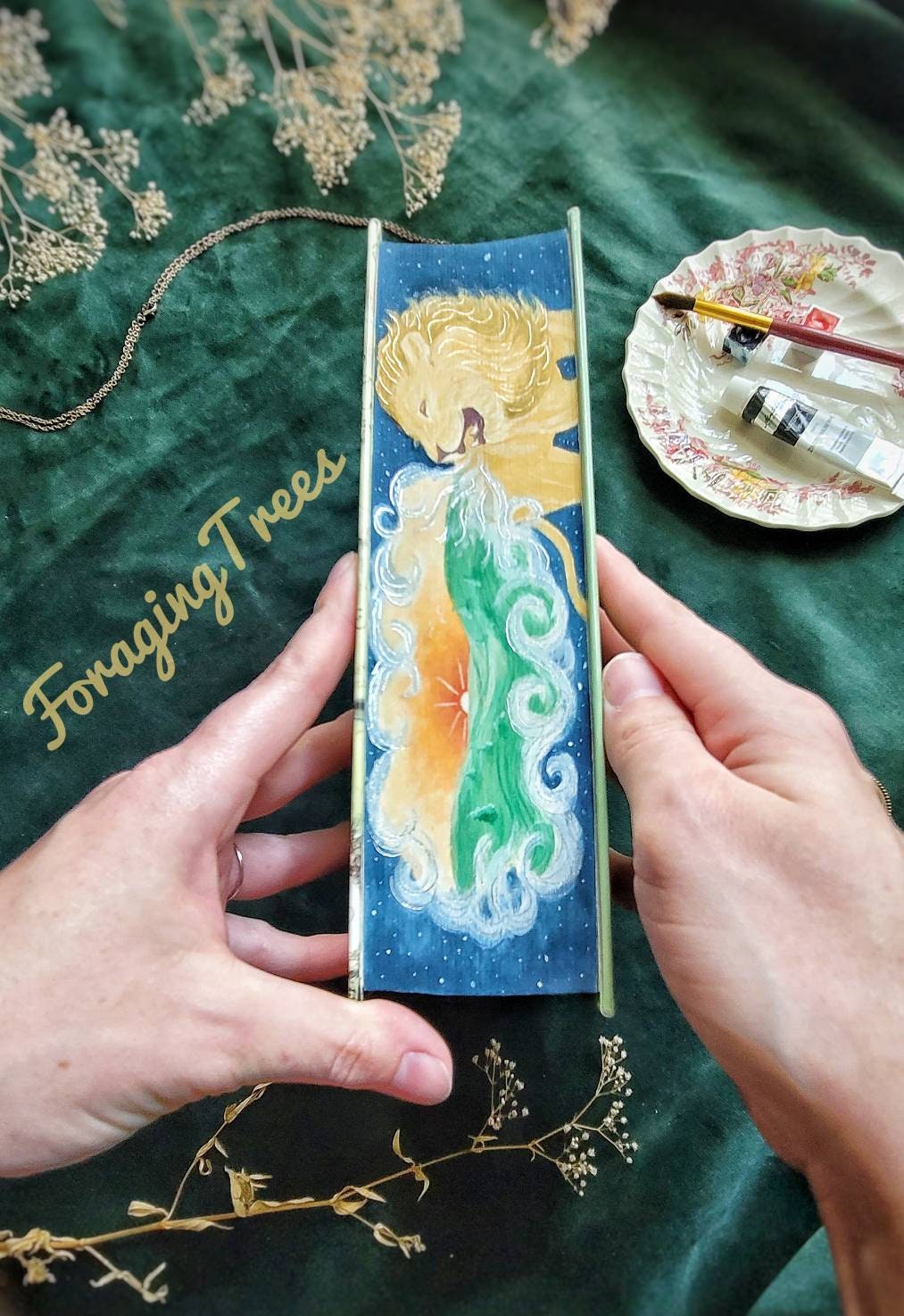The Chronicles of Narnia Fore Edge Book Painting by C.S. Lewis *made to order*